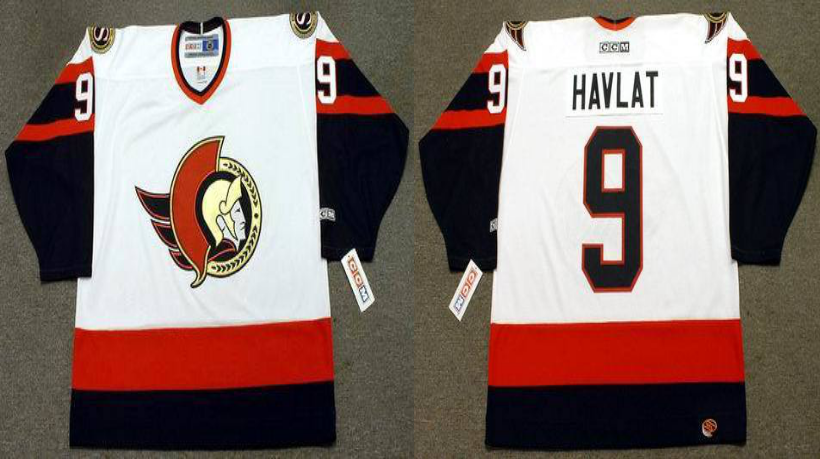 2019 Men Ottawa Senators 9 Havlat white CCM NHL jerseys